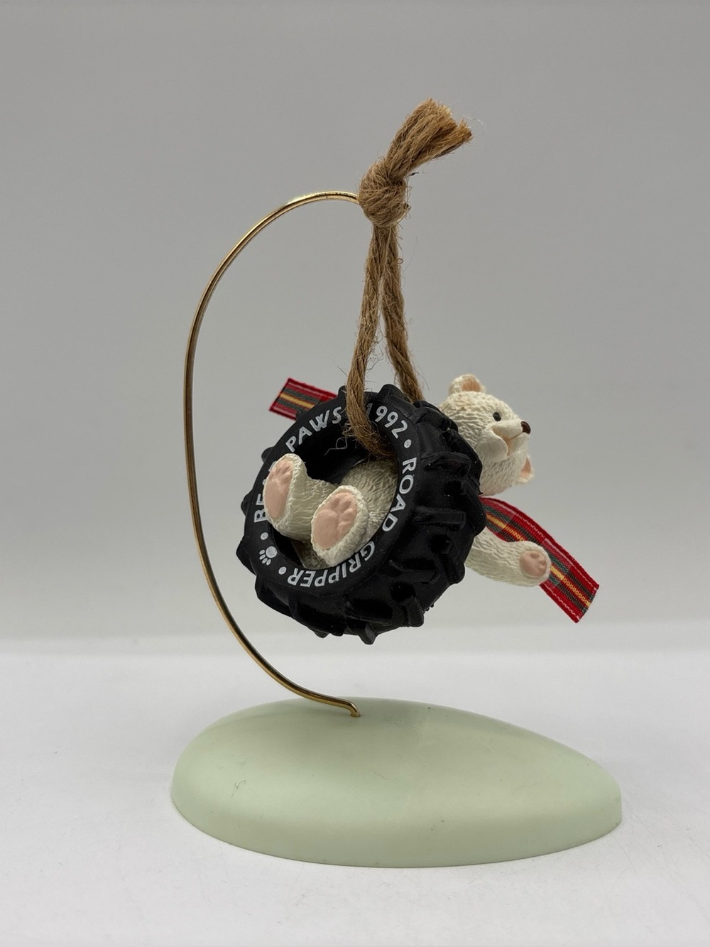 Hallmark Keepsake Ornament Dated 1992 Vintage Tread Bear Handcrafted